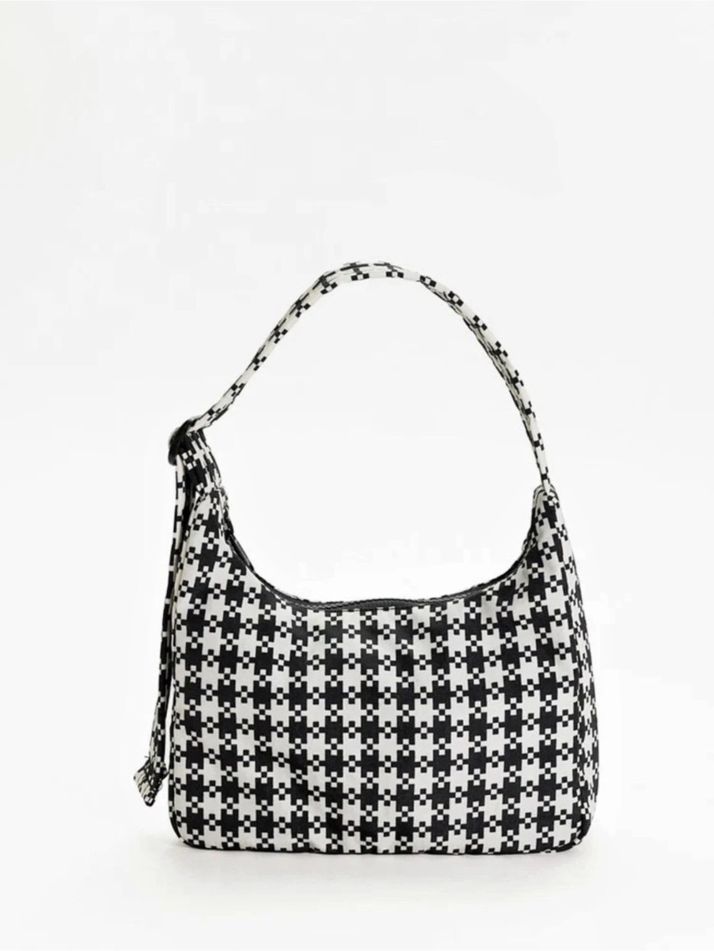 Baggu Nylon Shoulder Bag Houndstooth Small